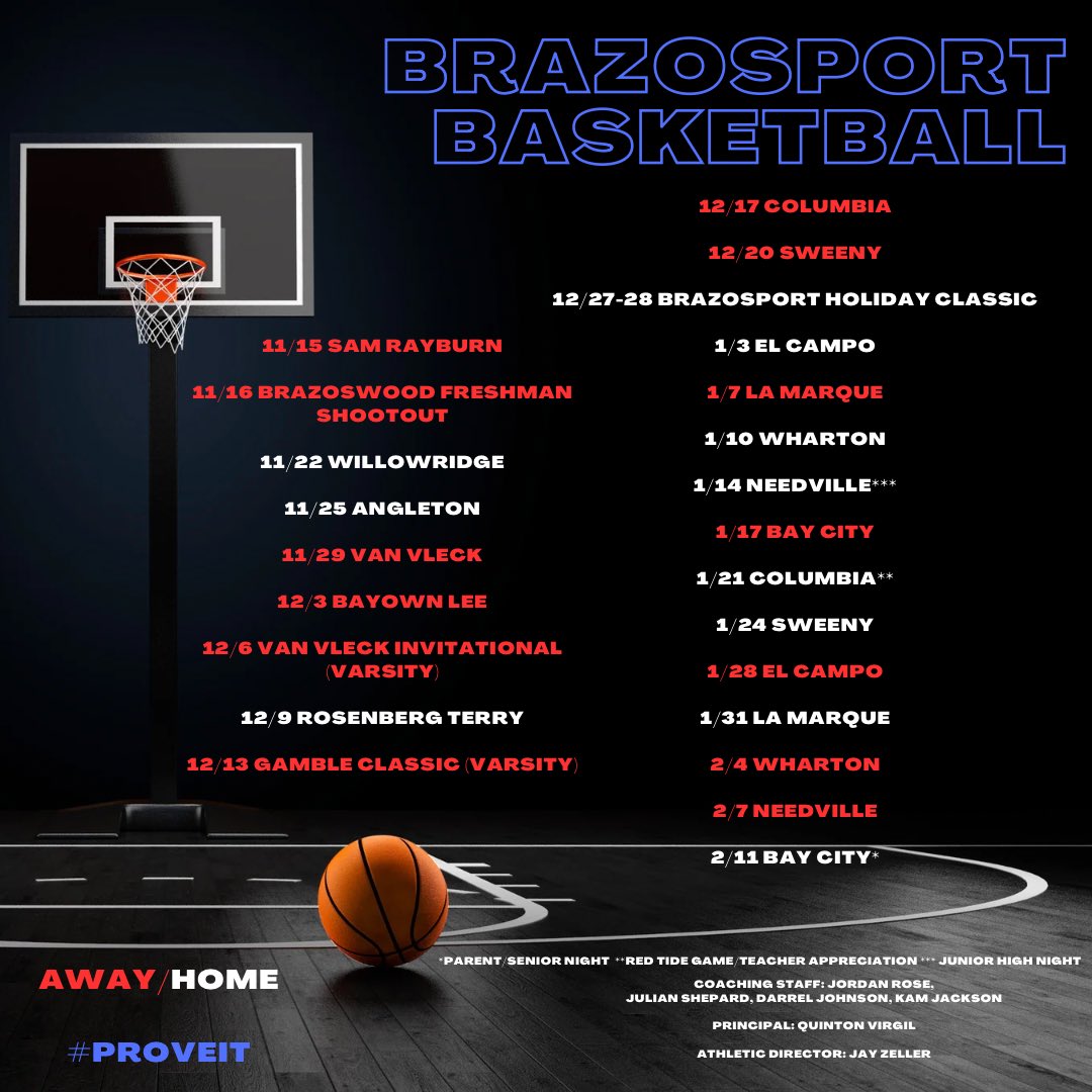 🚨 24-25 Schedule 🚨 

#Family 
#ProveIt 
#AnchorDown