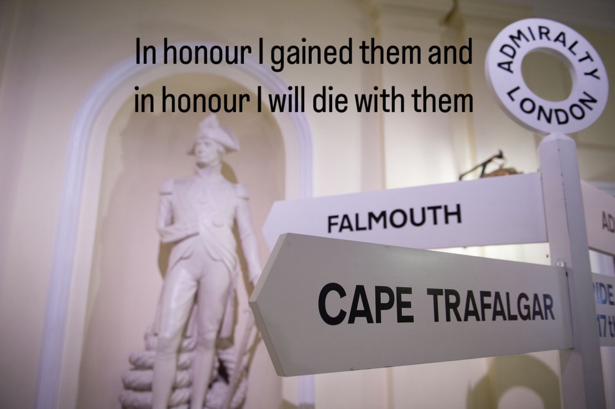 “In honour I gained them, 
and in honour I will die with them.” 
.
.
.
.
.
#victory #Nelson #battleoftrafalgar #TrafalgarDay #trafalgarday20204 #21stOctober1805 #history