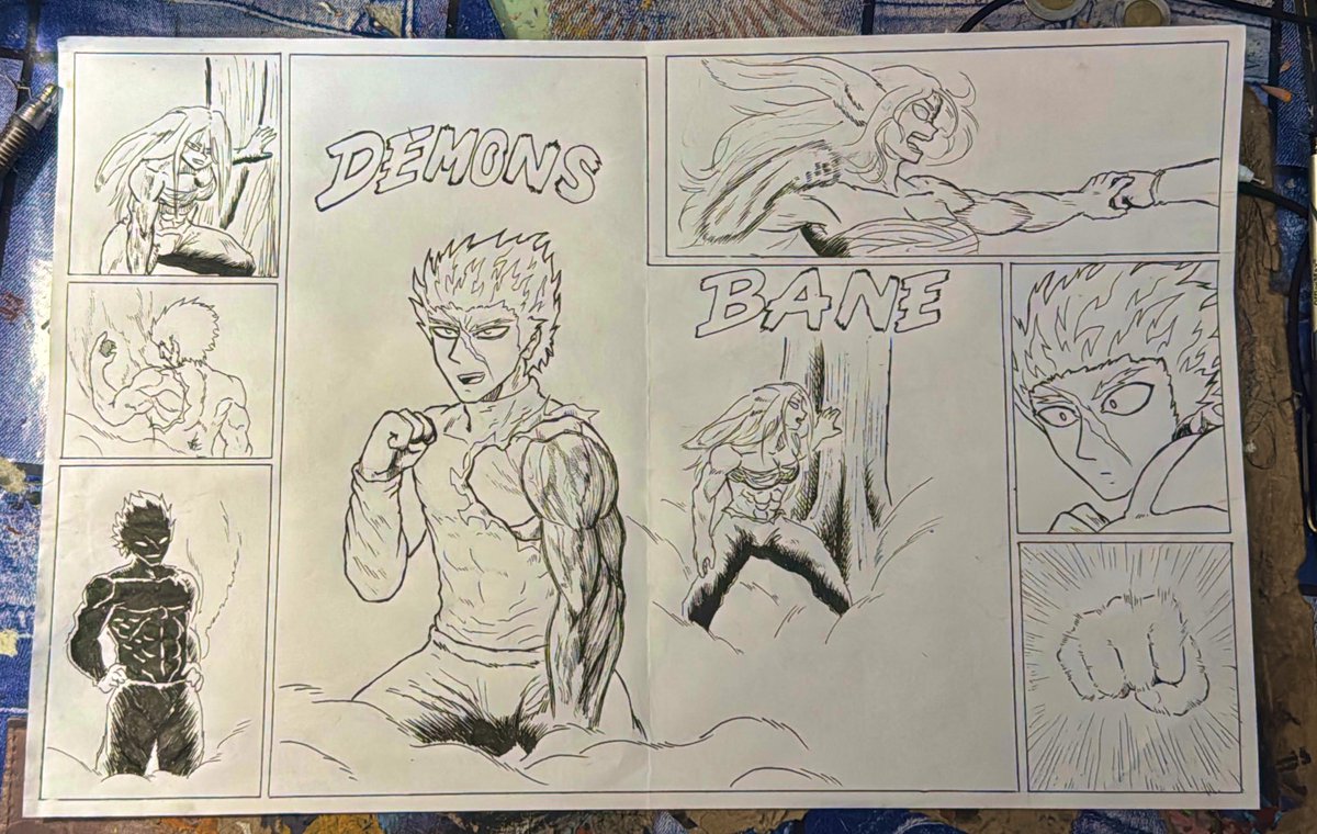 KM_miguelrandom's tweet photo. ¿Le estaré haciendo justicia a la versión de Garou que estoy escribiendo o creen que debería de hacerlo otra vez cazador? ¿Qué opinan sobre este lado del antiguo símbolo del miedo y su relación con la heroina?

#Mirko 
#Garou
#BNHAfanart 
#OPMfanart https://t.co/p4AWv5ZLV6