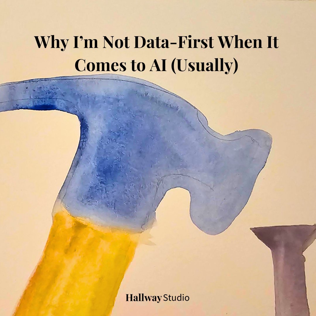 "Data-first" sounds great—until you realize all that effort didn’t pan out so great, I like to start with the use case and then focus on the data that truly matters for impact.

hallwaystudio.com/post/why-i-m-n…

#AIstrategy #MachineLearning #ProductLeadership #AIuseCases