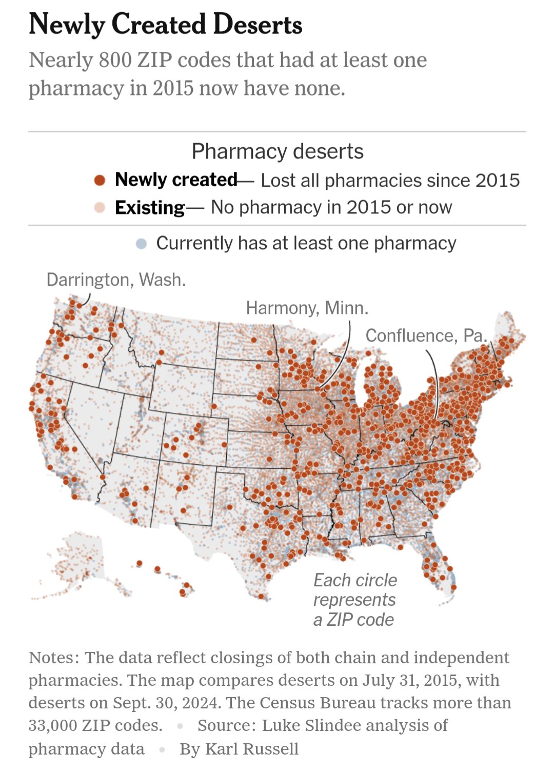 Alec MacGillis on X: &ldquo;Incredible: nearly 800 zip codes that had at 
