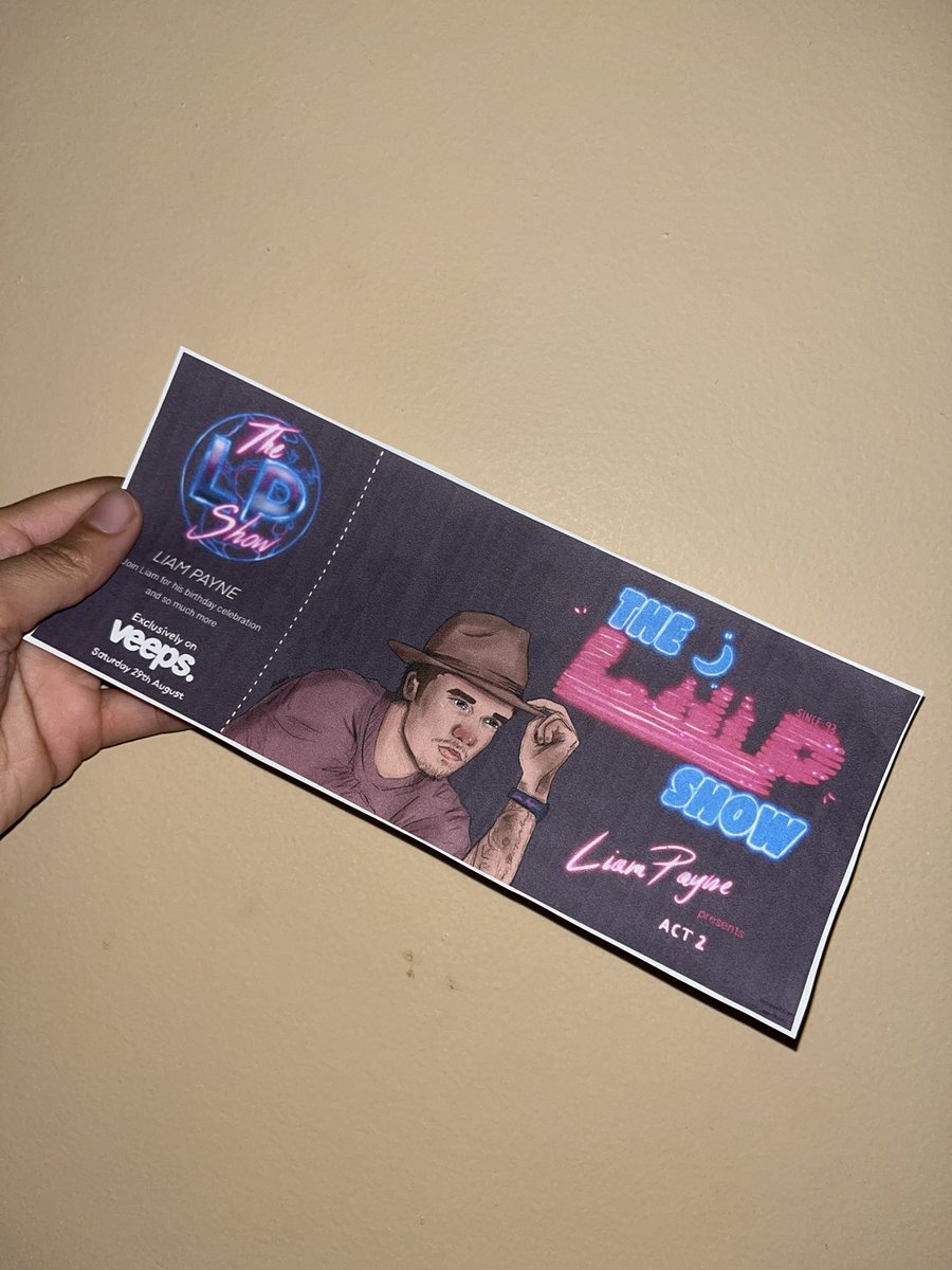 ziallfireaway's tweet image. I found my ticket when I “attended” one of Liam’s online concerts during Covid. 😔💔 
#TheLPShow #LiamPayne #1D