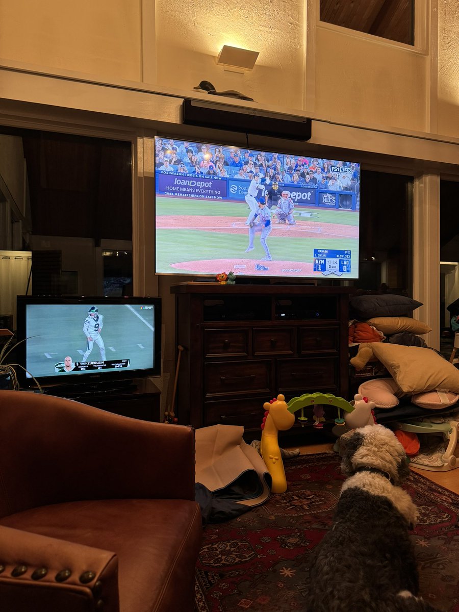 It’s a stressful night in this house. #mets #jets