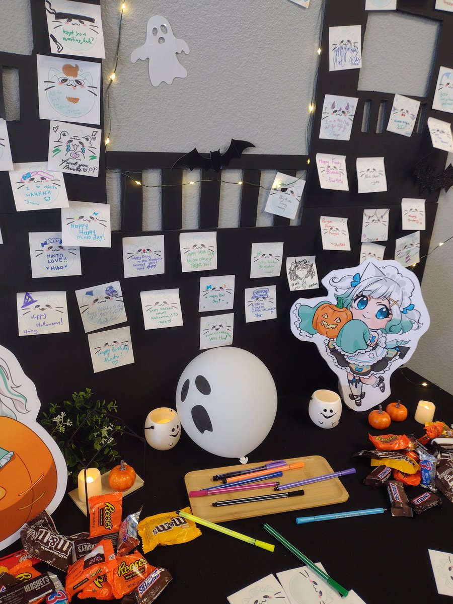 Thank you for the fun spooky time and for organizing this! it was great seeing all the wisps and the merch is so cute🥺💚 <a href="/SPOOKY_MINTO/">Mint Cupsleeve 👻💚 Oct 20</a>