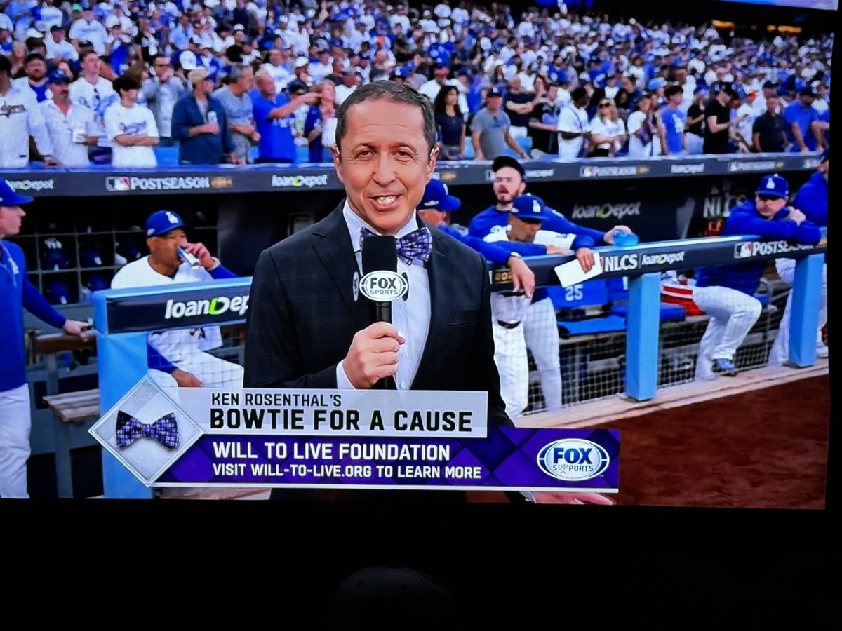 Will To Live (@willtoliveorg) on Twitter photo The Will To Live’s Life Teammate Bowtie once again makes Baseball’s national stage tonight in first inning of Dodgers/Mets game 6! Thanks Ken Rosenthal! #willtolive #lifeteammates #loveyaman The Will To Live’s Life Teammate Bowtie once again makes Baseball’s national stage tonight in first inning of Dodgers/Mets game 6! Thanks Ken Rosenthal! #willtolive #lifeteammates #loveyaman