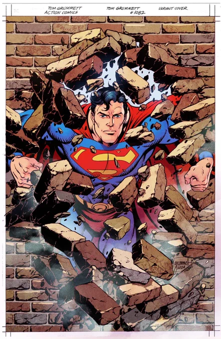 Action Comics 1082 variant by the legendary Tom Grummett and colored by me! 
