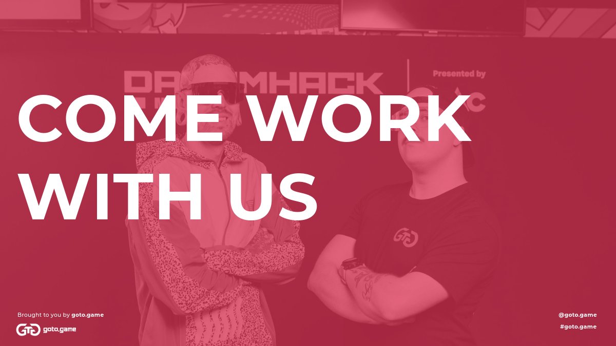 Big news to start the week - The gotogame team is expanding!

We're looking for a Creator &amp; Talent Manager 👀

Check out the role below 👇
