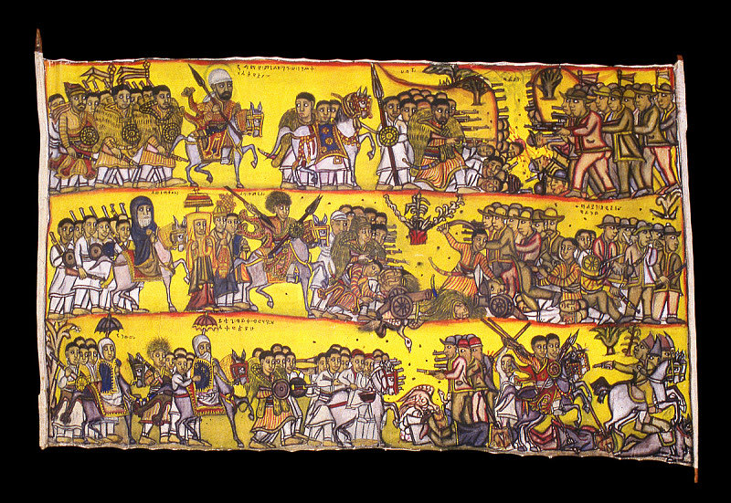 Ethiopian art is by far the closest you can get to “what if a medieval monk saw a tank”. I love it so much