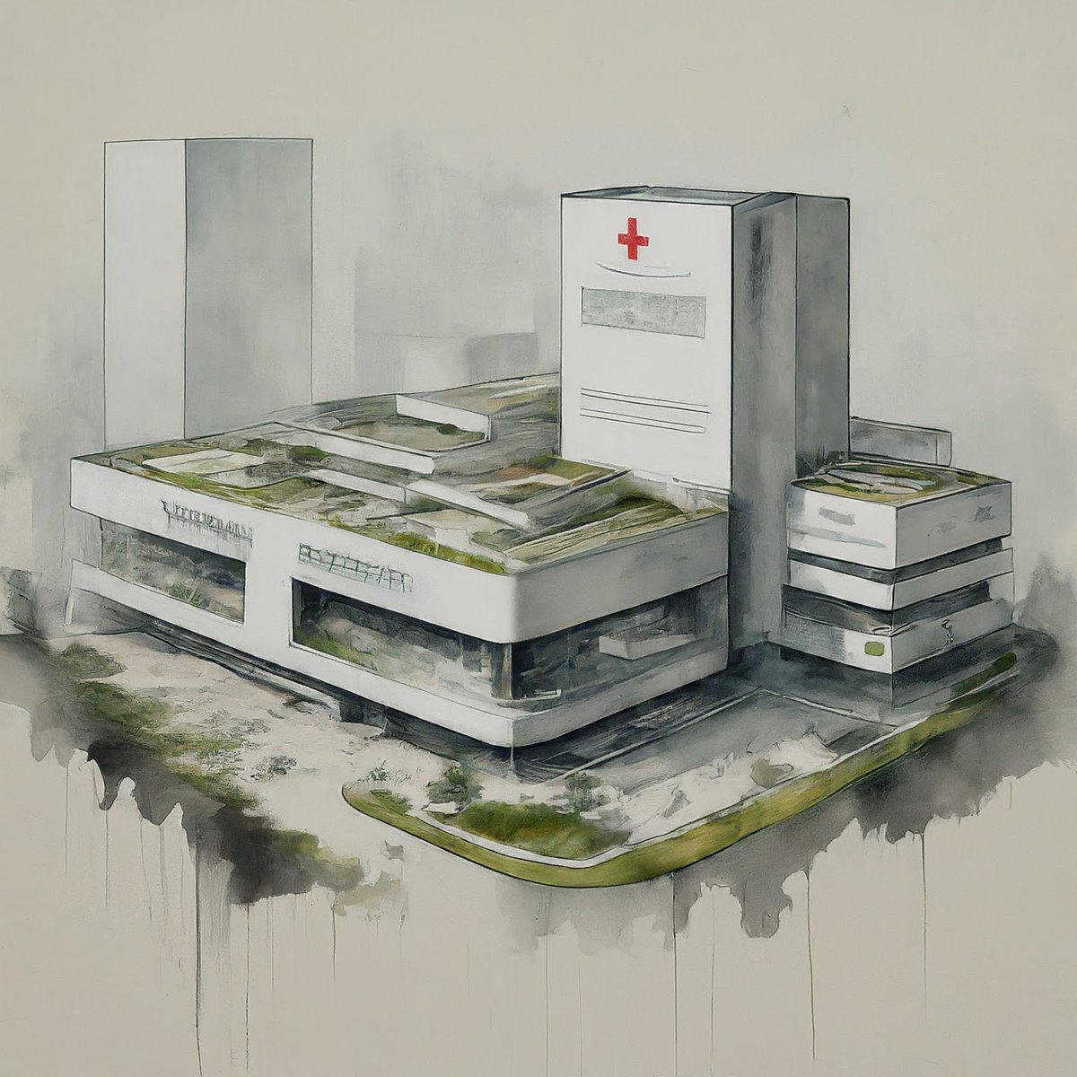 Untiercity's tweet photo. This si the image of the Hospital that this technological school would design following the logic of the use of intelligent systems. #metaverse #city https://t.co/nLbIHw4MIN