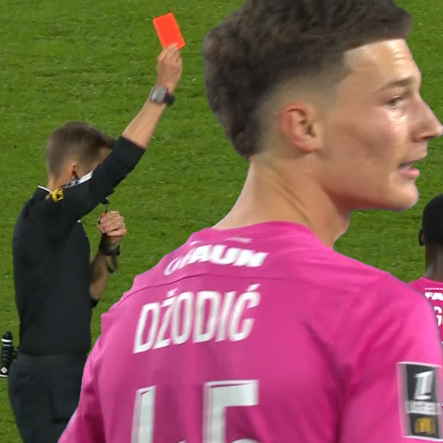 RMC Sport on X: "🟥 CARTON ROUGE POUR DZODIC !! Justifié selon vous ? https://t.co/lR4xbvdbiM https://t.co/esZLBcNDiT" / X