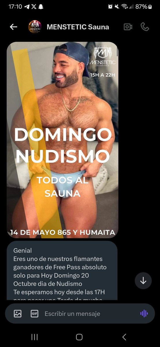 Samietalal's tweet image. En breve nos vemos en @menstetic_sauna para pasar una tarde a puro🔥💧