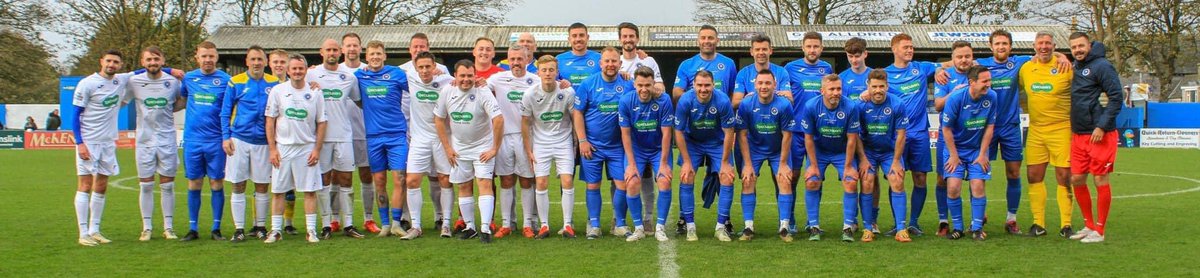 Great day playing in the testimonial for 2 club legends <a href="/StranraerFC/">Stranraer FC</a> …. Belly was good 🤯😵 Tiff’s looking well and Mckennas boots were on the wrong feet again so nothings changed doon the wee toon 😆😎