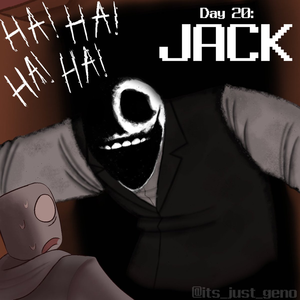 its_just_geno's tweet photo. Day 20: Jack! Super proud of how this turned out, I had a lot of fun with it!
#doorstober24 #robloxdoors #doorsroblox #doorsfanart https://t.co/EoCzrYjiFs