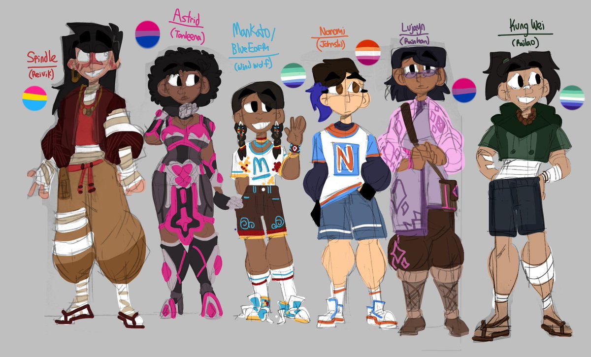 draws_bug98965's tweet photo. Finally, a fully updated ref sheet for my Mk1 fan children!! They all mean so much to me and I would love to talk to you about them if you’d like :3

#mk1 #fankid #SpindleKontent #reivik #mk1hailstorm #railao #tanleena #johnshi #windwolf #BugsFankids https://t.co/ft7lAfEuud