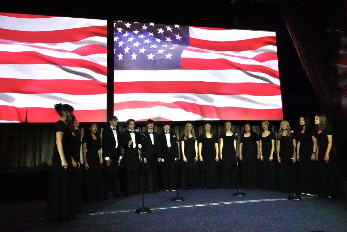 The James I. O'Neill High School Select Choir from <a href="/HFFMCSD/">HFFMCSD</a> sang a beautiful rendition of the National Anthem to start the opening session. 

Thank you to <a href="/NYSSMA_Official/">NYSSMA</a> for sponsoring our student performances! 

#nyssba24