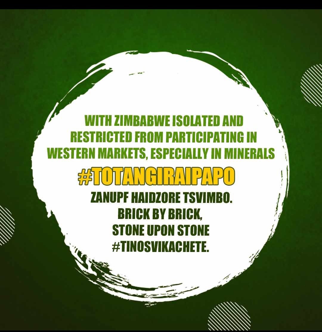 HonGetrude's tweet photo. #TOTANGIRAIPAPO
#TINOSVIKACHETE
#NOTOSANCTIONS
@CadreShangrila @nickmangwana @zanupf_patriots @KandishayaTaura @CMukungunugwa @DrMutambudzi
# ZANU PF HAIDZORE TSVIMBO BRICK BY BRICK, STONE UPON STONE. # Tinosvika Chete https://t.co/3ywP3khwZd