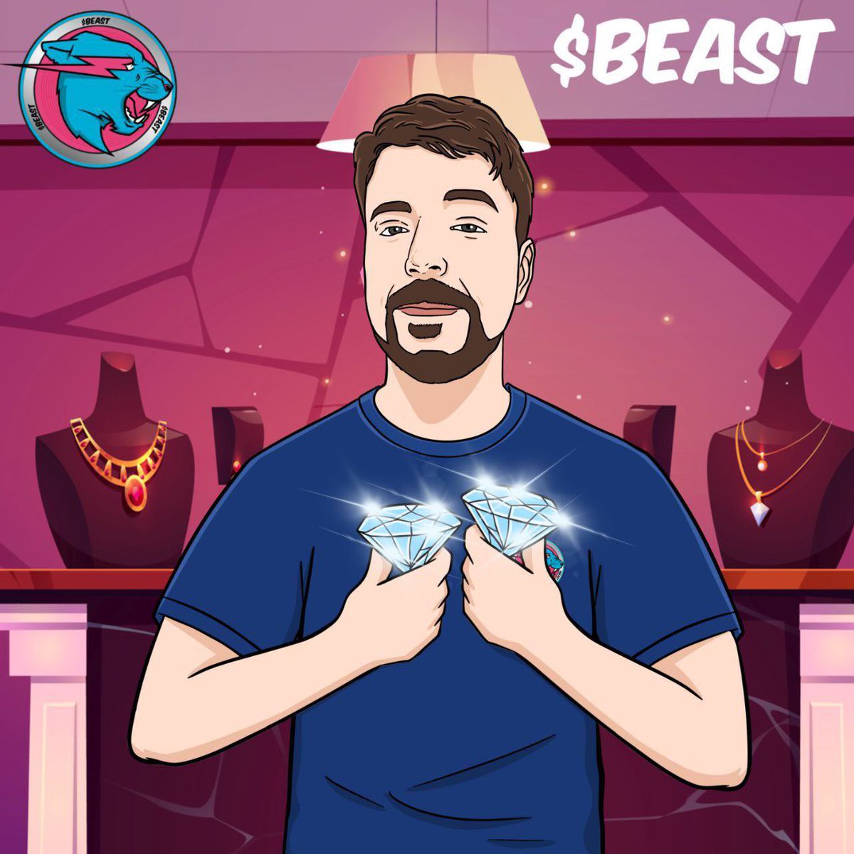 BasedBeastCoin's tweet image. $BEAST is inviting all diamond hand holders 🚀📈