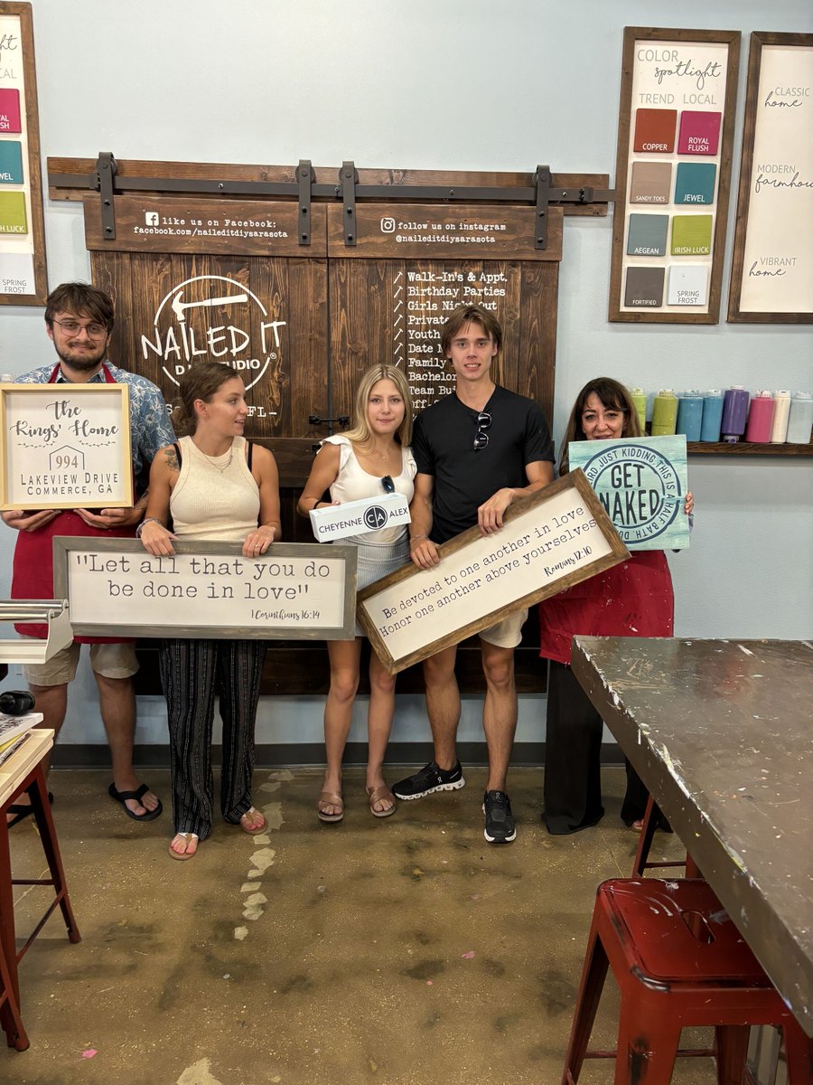 DiyNailedit's tweet image. ✨ At Nailed It DIY Studio, you’re never on your own! Our friendly Art-Tenders are like crafting superheroes—they’ll guide you through the entire process, ensuring you create something truly special. No stress, just fun! 

#ArtTenderAssistance #CreateWithConfidence #NailedItSRQ #