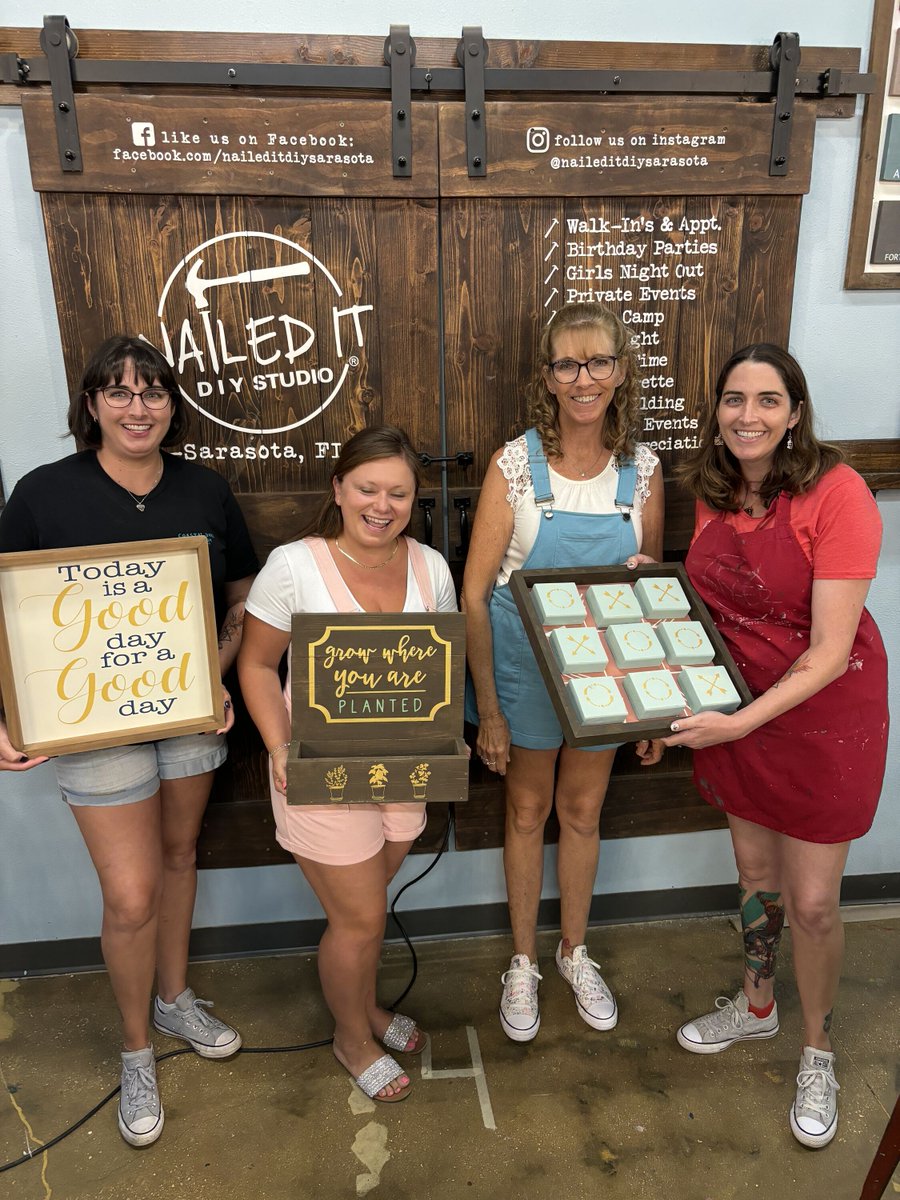 DiyNailedit's tweet image. ✨ At Nailed It DIY Studio, you’re never on your own! Our friendly Art-Tenders are like crafting superheroes—they’ll guide you through the entire process, ensuring you create something truly special. No stress, just fun! 

#ArtTenderAssistance #CreateWithConfidence #NailedItSRQ #