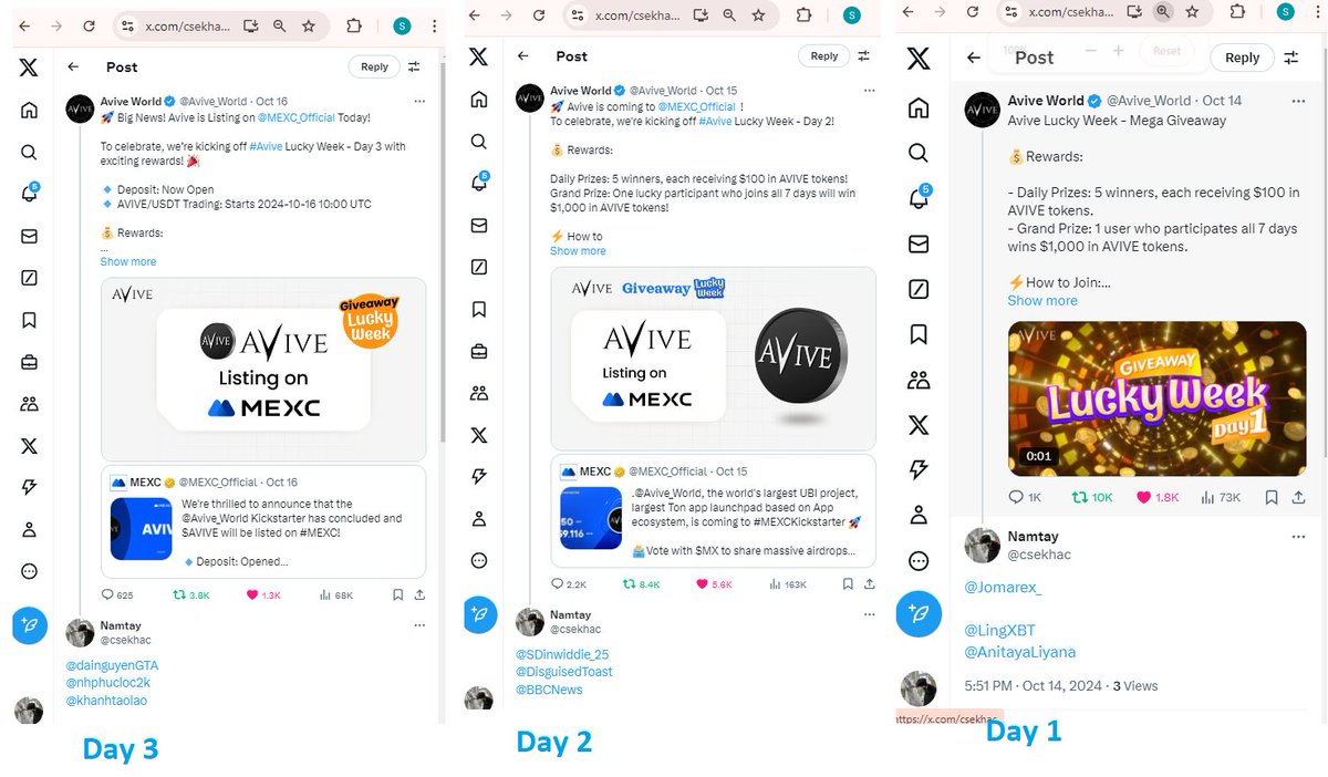 csekhac's tweet photo. @Avive_World I have done it all! I hope I get luck from you✨ 
God bless you
Thank you, brother, for the opportunity. I really hope to be one of the lucky winners and receive the prize.
@BcbdnB13057
@ohejehacayiqer
@Mrmani76940567 
#AVIVE https://t.co/rx0bdHerZ0