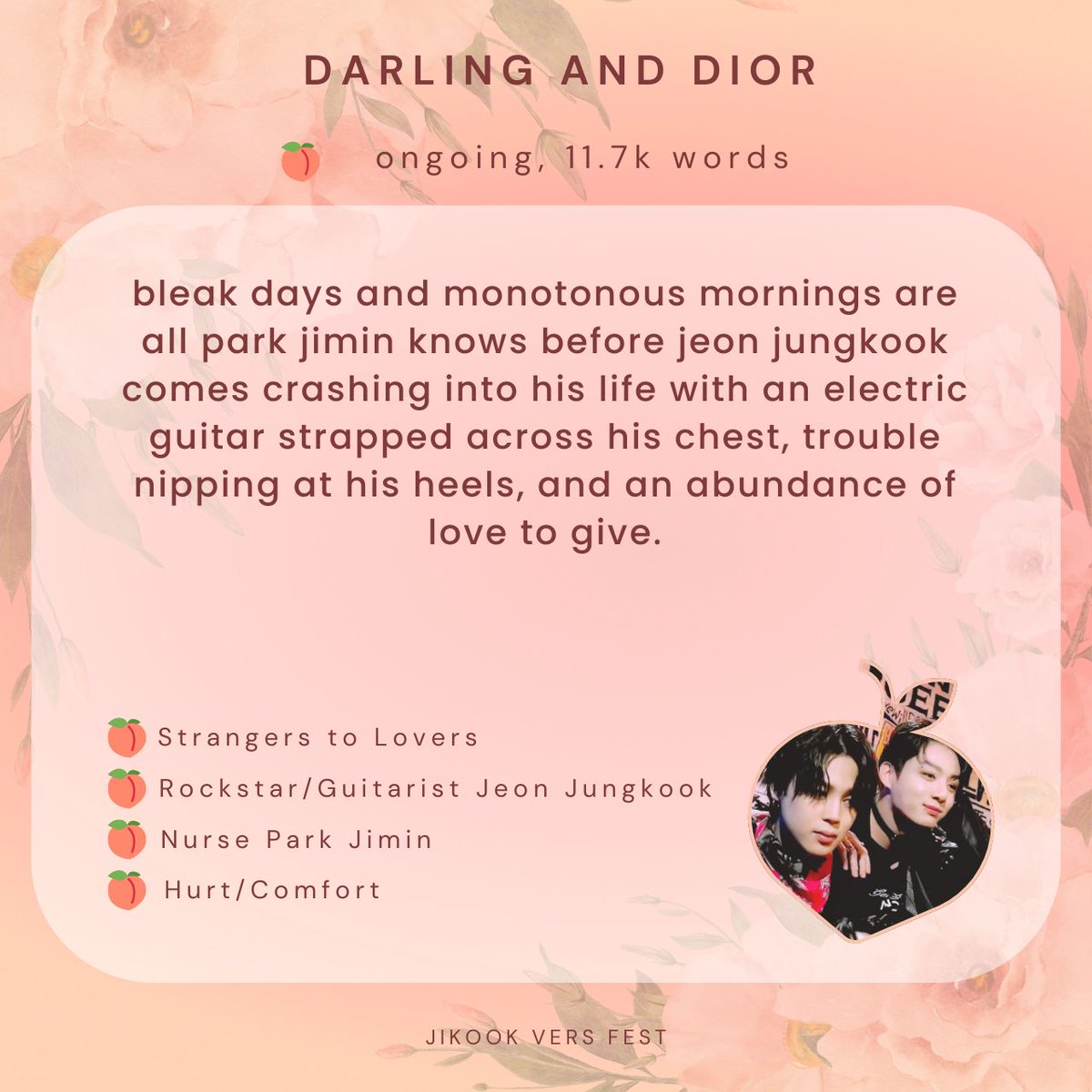 jikookversfest's tweet photo. darling and dior
— Ongoing, 11.7k

🔗: https://t.co/SC6Y1sDx9M https://t.co/wPoynqSEpV