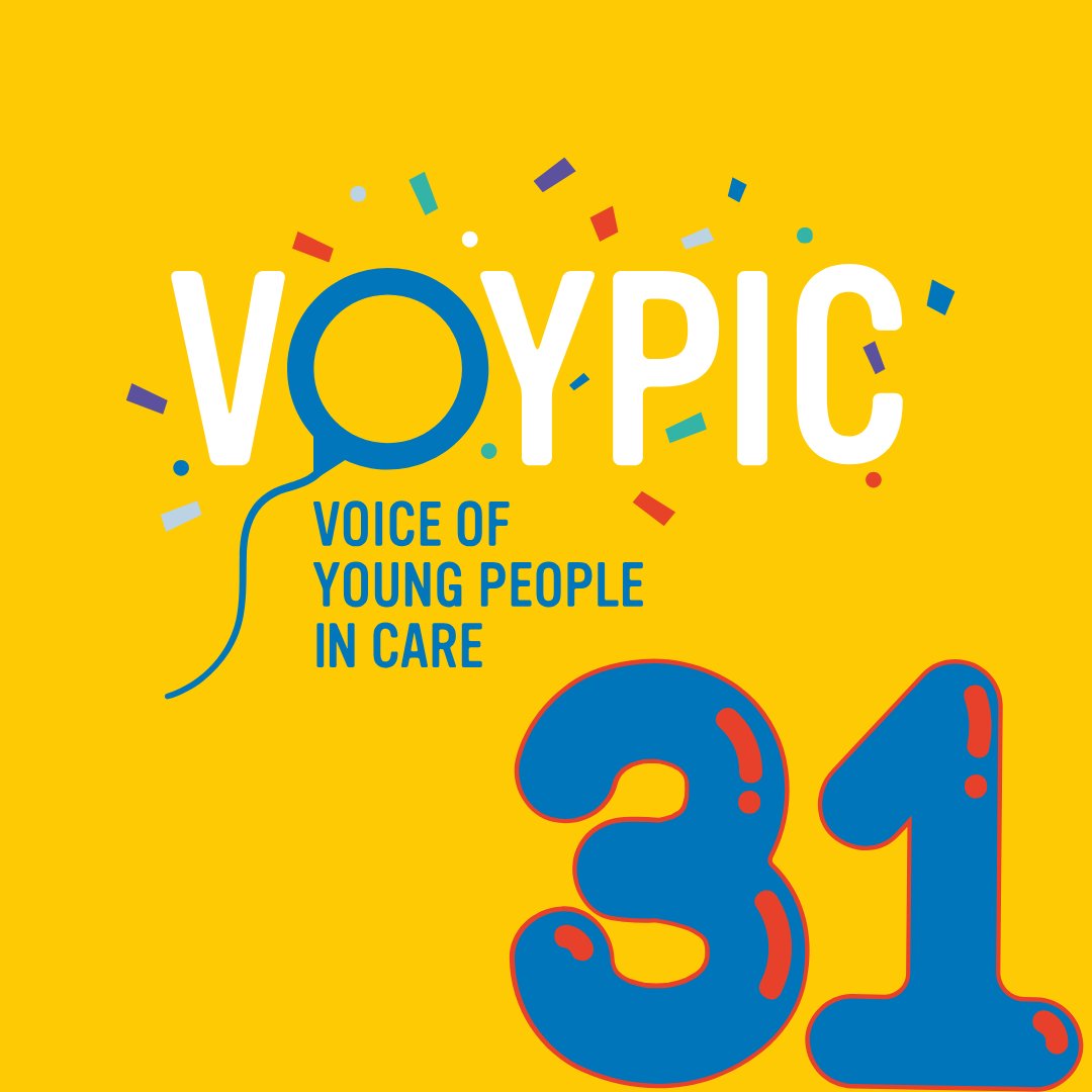 Happy Birthday VOYPIC 🎉

31 years ago today, a group of young people in care, and the adults that supported them, came together to talk about how children with experience of care could be better supported. From that meeting, VOYPIC was born.