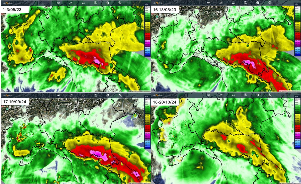 4 severe hydro-meteorological events in 1.5 years over #EmiliaRomagna with major &amp; widespread socio-economic impacts, the last one in the row heavily affecting <a href="/ICHANGE_EU/">I-CHANGE</a> #Bologna Living Lab.  #ClimateCrisis is here and #behavioural change can mitigate #climatechange phenomena.