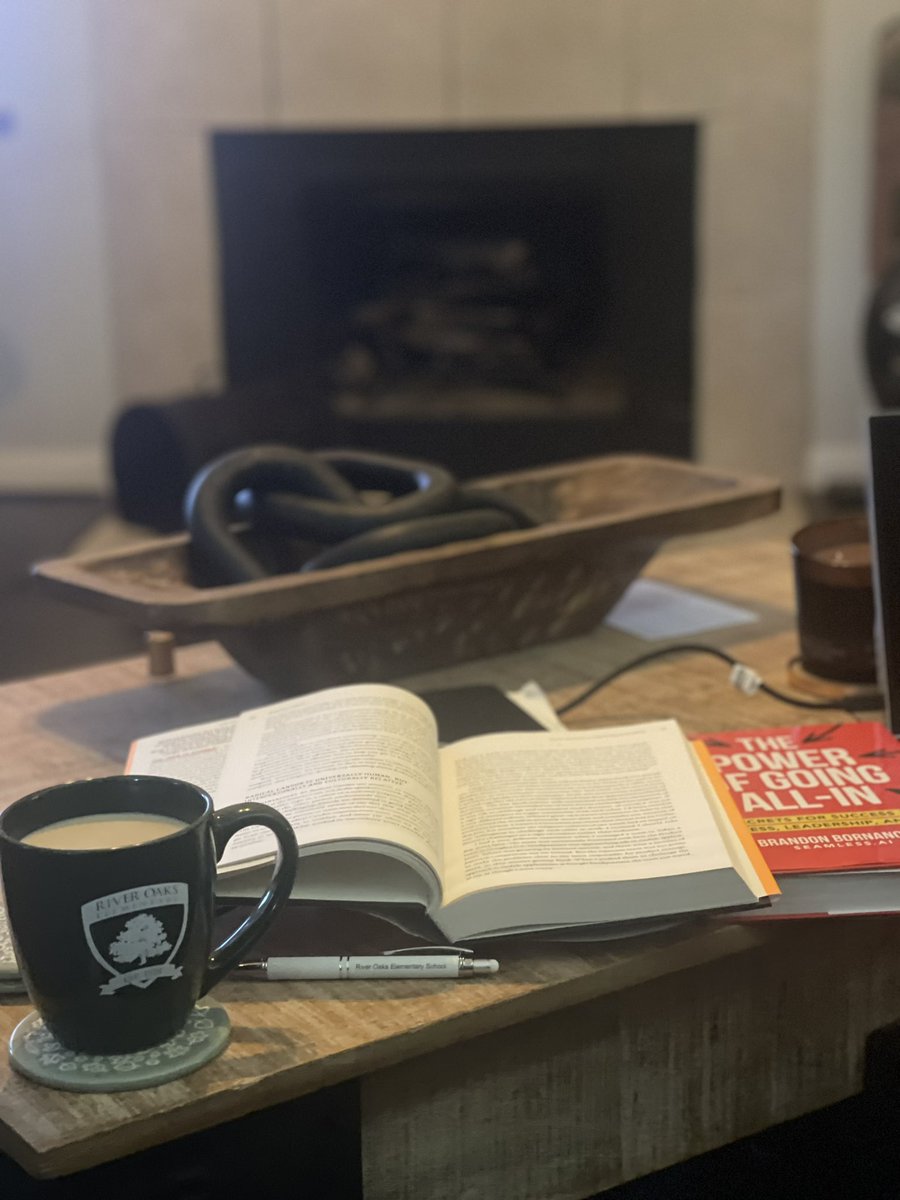 What am I doing this wonderful Sunday afternoon?  A great cup of coffee and a couple of good reads makes a studious afternoon. Thanks Principal Dedrick, I love my mug.