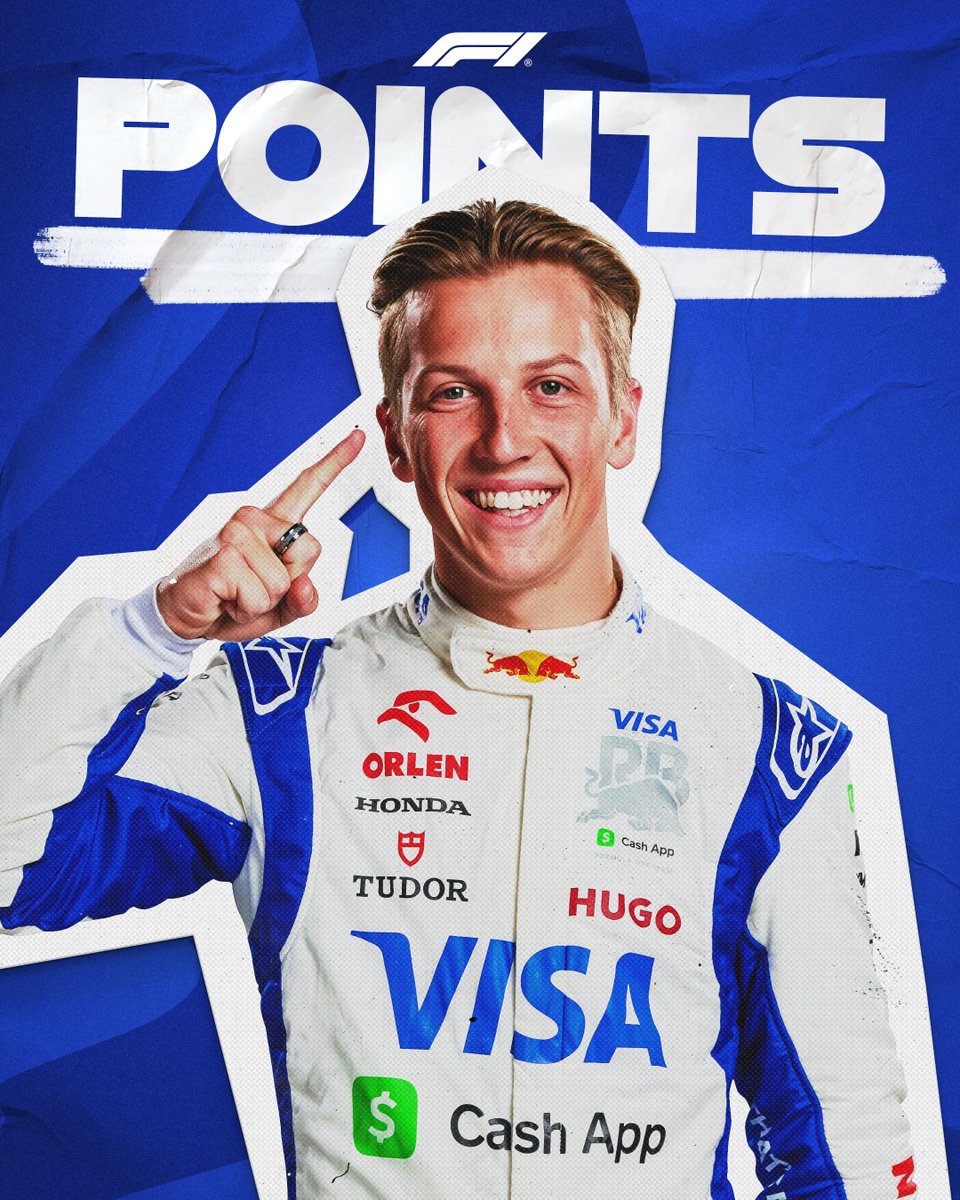 POINTS FOR LIAM LAWSON 🤩

P9 for the Kiwi - what an effort! 

#F1 #USGP