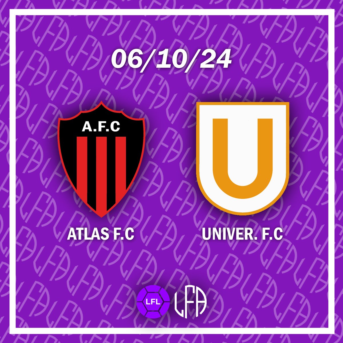 Hodiaŭ dimanĉo 06/10:

Internacia F.C 🆚 Sudameriko F.C
Briaconta F.C 🆚 Zamenhof F.C
Progreso F.C 🆚 Olimpo F.C
Atlas F.C 🆚 Universitato F.C
Espero F.C 🆚 Inferno F.C

🕑 18:00 P.M (Ĉiuj tempoj respondas al Lomoria tempo)

bit.ly/lflbs2