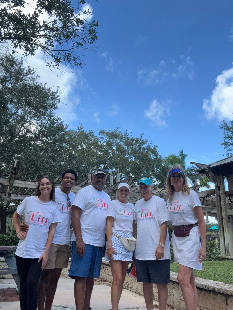RLittForFlorida's tweet photo. This morning, our amazing team hit the streets for another successful canvass! We’re working hard to reach every voter in the district, making sure they know there's a candidate fighting for the issues that matter most—bringing down the cost of property and auto insurance, expanding access to quality, affordable housing and healthcare, and addressing affordability across the board. We’re here to listen, to engage, and to make real change happen for all of us.

Let’s keep up the momentum! Want to get involved? Head over to https://t.co/5bkiibzBYW to volunteer for our next canvass and to donate to keeping this campaign moving forward!
 
#GetLitt #VoteLitt #ExperienceMatters #AffordableFlorida #VoteForExperience #FLHD94 #WeAreNotGoingBack