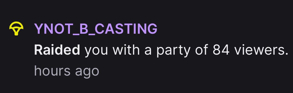 Thnx for the raid!! Go show <a href="/YNOT_B_RECKLESS/">YNOT B CASTING 🎙️</a> some love! 🪂💕