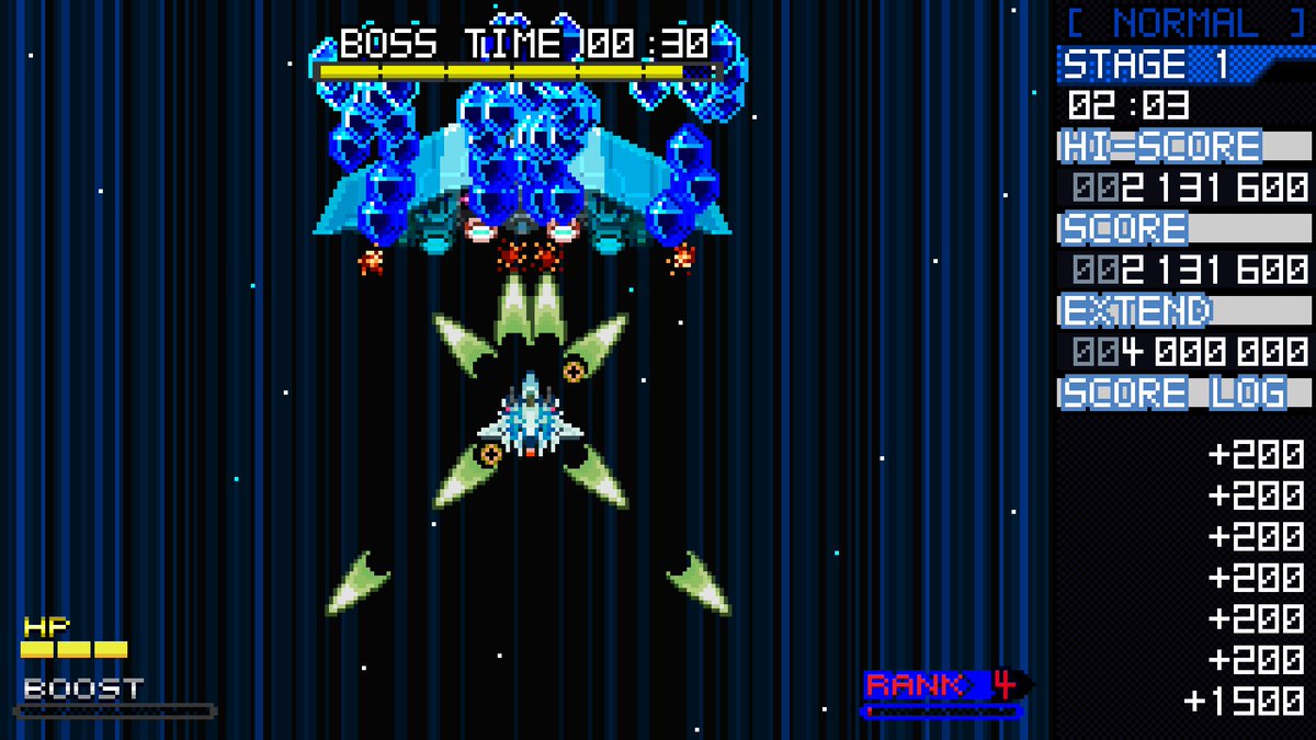 kc_tmn's tweet photo. 『Crystal Breaker(クリスタルブレイカー)』のデモ版をプレイしたがこれはもう『スターソルジャー』の続編と言われても違和感無いなぁw
まあ射撃は自動連射なので、昔みたいに必死でボタン連打する必要は無いけど・・・σ(^◇^;)
https://t.co/5e4WNTa64x
#CrystalBreaker #クリスタルブレイカー https://t.co/gW6YUABrUP