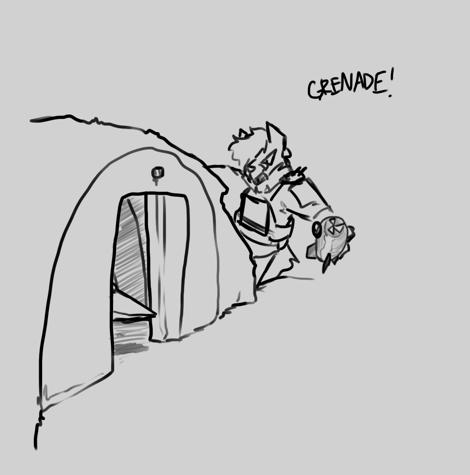thatonelizard2's tweet image. Quick stealth mission! @phoxdoingstuff is gonna sneak onto the airfield, chuck a grenade into the enemy bunker, and get back to our position with- THE HELL WAS THAT