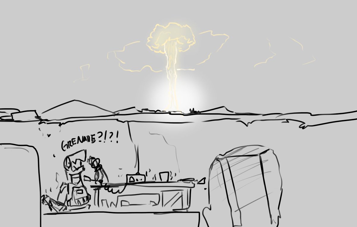 thatonelizard2's tweet image. Quick stealth mission! @phoxdoingstuff is gonna sneak onto the airfield, chuck a grenade into the enemy bunker, and get back to our position with- THE HELL WAS THAT