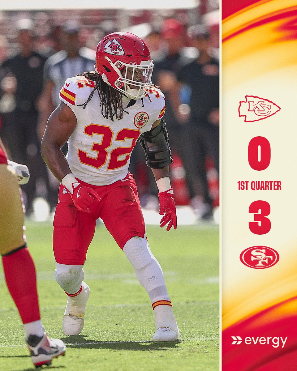 Chiefs's tweet photo. End of 1 in SF. https://t.co/9nnY45s7wG