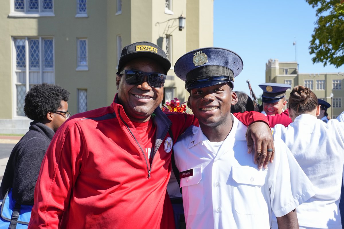 VMI1839's tweet photo. As Family Weekend 2024 wraps up, VMI sends a heartfelt THANK YOU to all the families who visited, and we hope you had a great time with your cadets and rats.
Safe travels home!
#VMIFamilyWeekend https://t.co/cbXOh0Wiy2