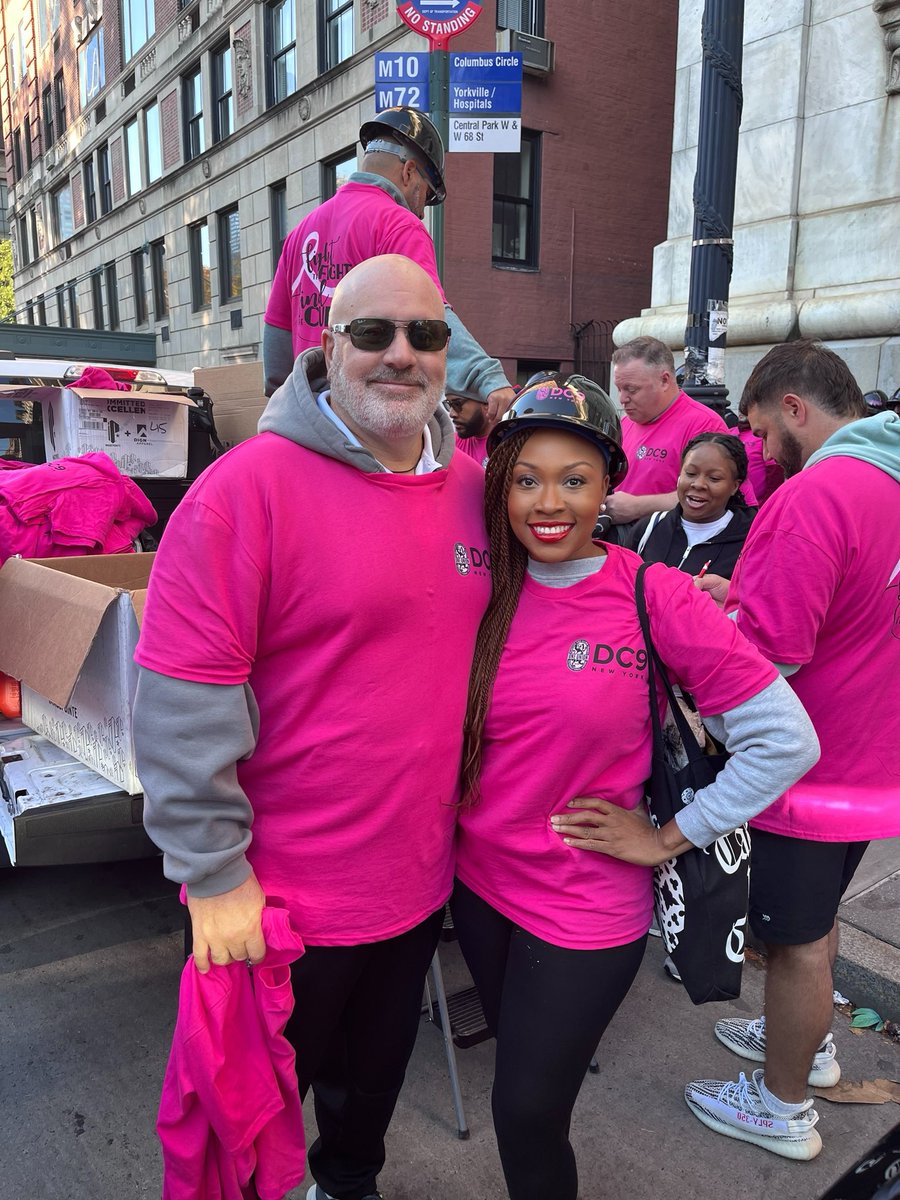 Harmongoff4NY's tweet photo. Earlier today, I walked with my DC9 union family in the fight against breast cancer. We stood strong for survivors, honored those we’ve lost, and took steps toward a future free from this disease. Every step brought us closer to hope and a cure. 💕 https://t.co/jYkrEhpZsH