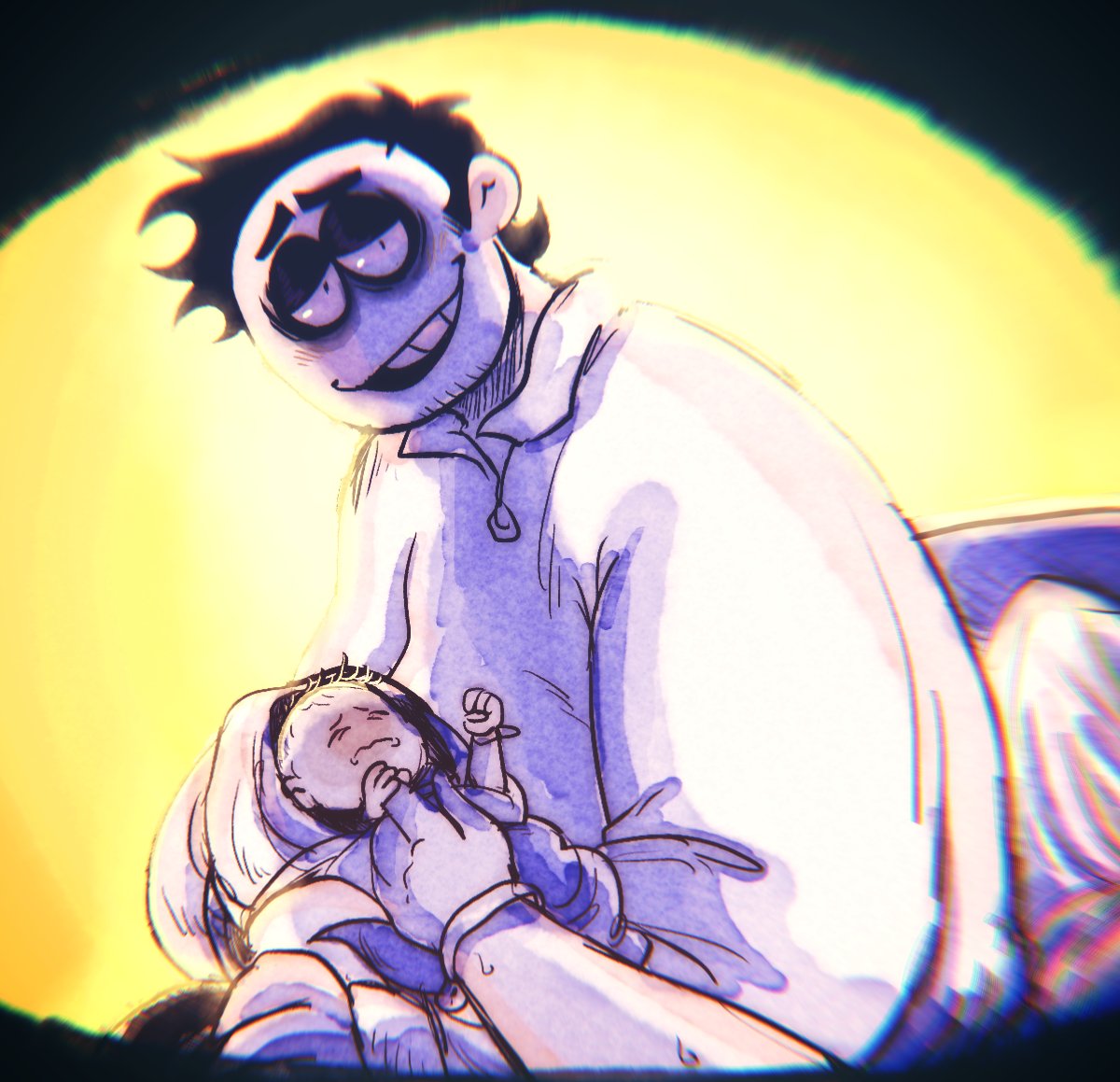 😅 ..sooo...I was bored... #bobvelseb #headcanon #spookymonth