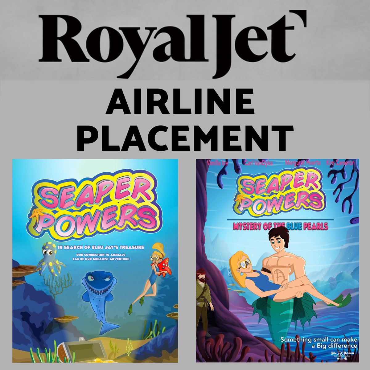 SeaperPowers's tweet image. RoyalJet just picked up both Seaper Powers movies!           #animation #awardwinning #animationfilms #featurefilms #airlines #airlinestreaming #nowonboard #film #movies #children&apos;sfeatures #childrensfilms