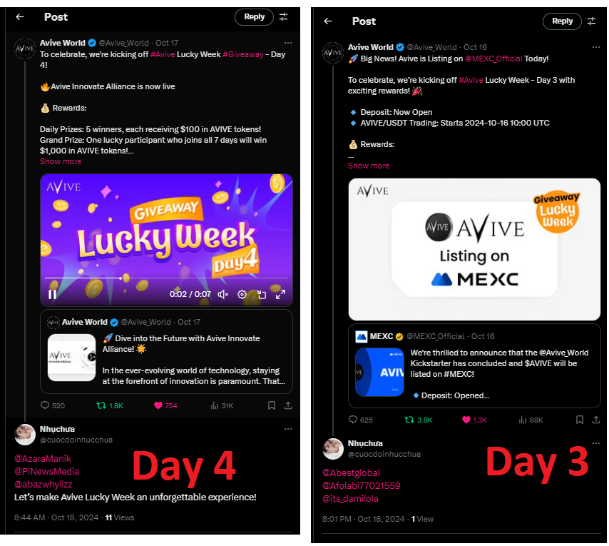 cuocdoinhucchua's tweet photo. @Avive_World Completed 7 days mission🥰
The best project and congratulations to the whole team for their efforts and dedication and commitment. I hope this project will continue to progress and successful
#Avive 
@Runningmorning0
@ArisanCuy
@Payero2307 https://t.co/WbUaJYw3l9