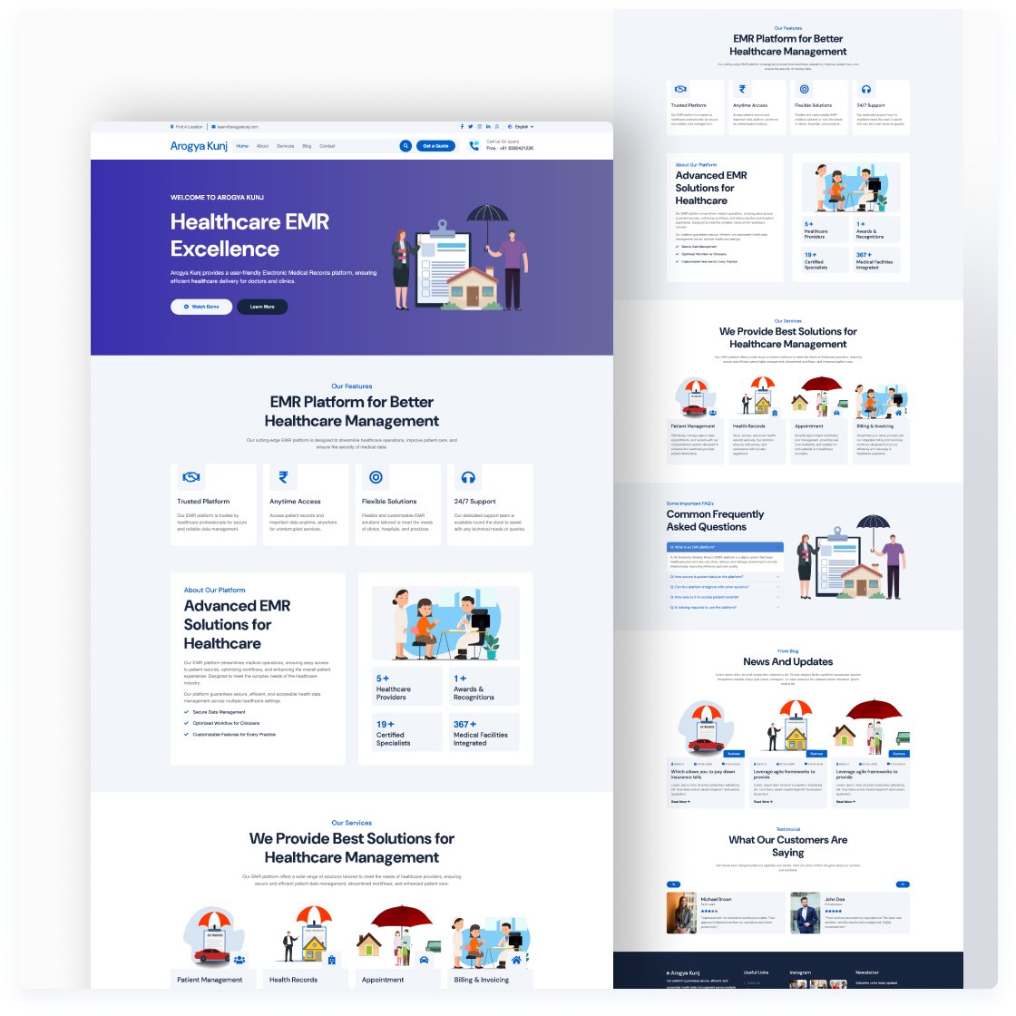 ArogyaKunj's tweet photo. 🚀 Introducing the Future of Healthcare with Arogya Kunj EMR! 🌟

Say goodbye to paperwork and hello to seamless, AI-powered medical record management! 💻✨ Our cutting-edge Electronic Medical Record (EMR) platform brings efficiency, accuracy, and innovation to healthcare. https://t.co/duzg2DxoA5
