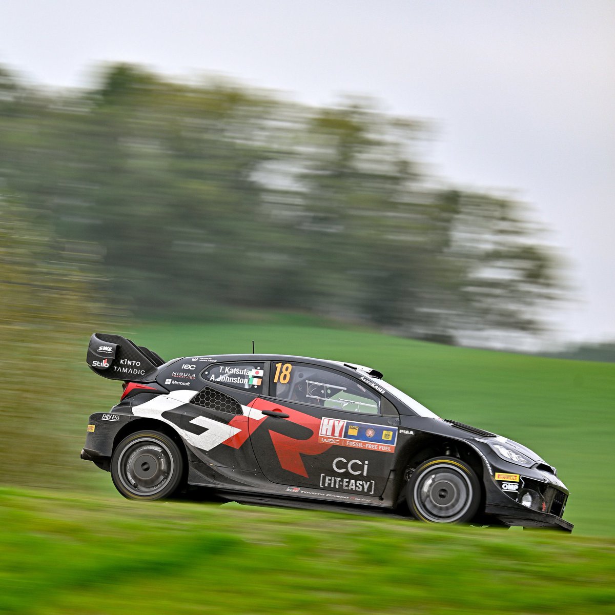 #WRC - Terminó la fecha del WRC con Evans y Katsuta entre los primeros cuatro puestos 💪🏼

P2: Evans 
P4: Katsuta

#TOYOTAGAZOORacing
