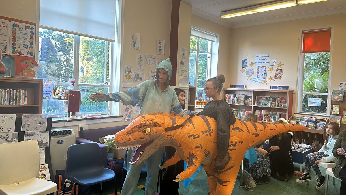 Serena 🐦 Pigeon and Poppy Adventure Series (@serenahassan4) on Twitter photo This is how a #BookLaunch is done😂 Thank you to <a href="/EsherLibrary/">Esher Library</a> for making space for my giant dinosaur, 5 pigeon’s and numerous Earth Heroes and their adults! What a lovely celebration of ‘A Fearsome Flutter at The Natural History Museum’ 🦖 <a href="/EmiraPress/">Emira Press</a> This is how a #BookLaunch is done😂 Thank you to <a href="/EsherLibrary/">Esher Library</a> for making space for my giant dinosaur, 5 pigeon’s and numerous Earth Heroes and their adults! What a lovely celebration of ‘A Fearsome Flutter at The Natural History Museum’ 🦖 <a href="/EmiraPress/">Emira Press</a>