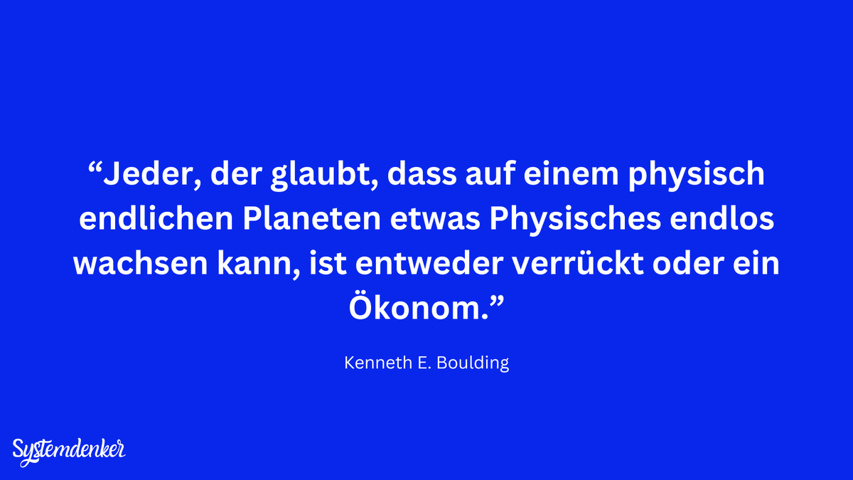 Student auf einer Konferenz: "Meine Professoren haben mich vor Ihnen gewarnt - Sie haben Ihre Seele an die Biologen verkauft!"
Boulding: "Aber nicht billig!"