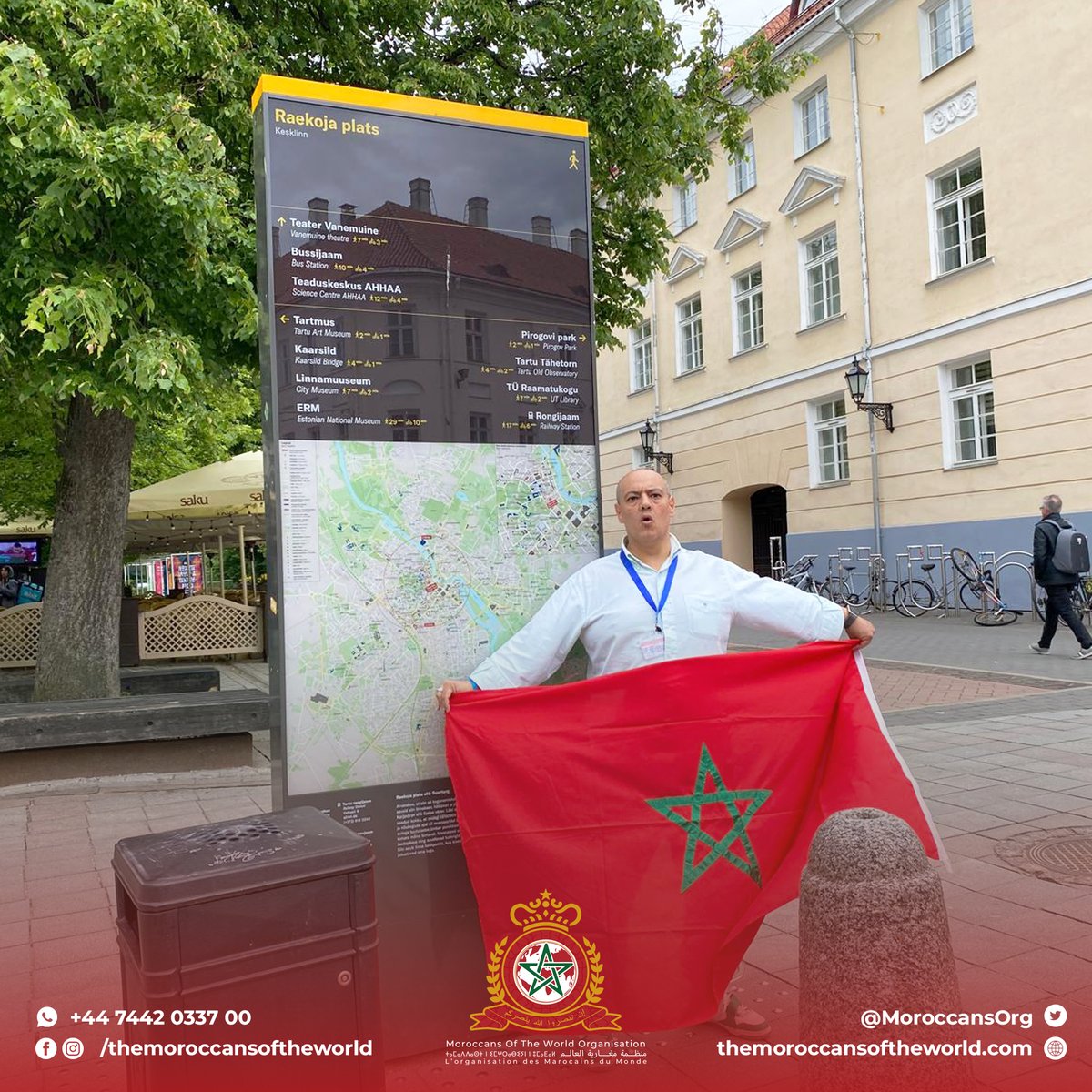 MoroccansOrg's tweet photo. مرحبا من مدينة تارتو الإيستونية 🇪🇪

Hello from Tartu - Estonia 🇪🇪

#المغرب #morocco #moroccans #moroccans_of_the_world_organisation #moroccanoftheworld #maroc #monaco #organisation https://t.co/vtJP7X0JSV