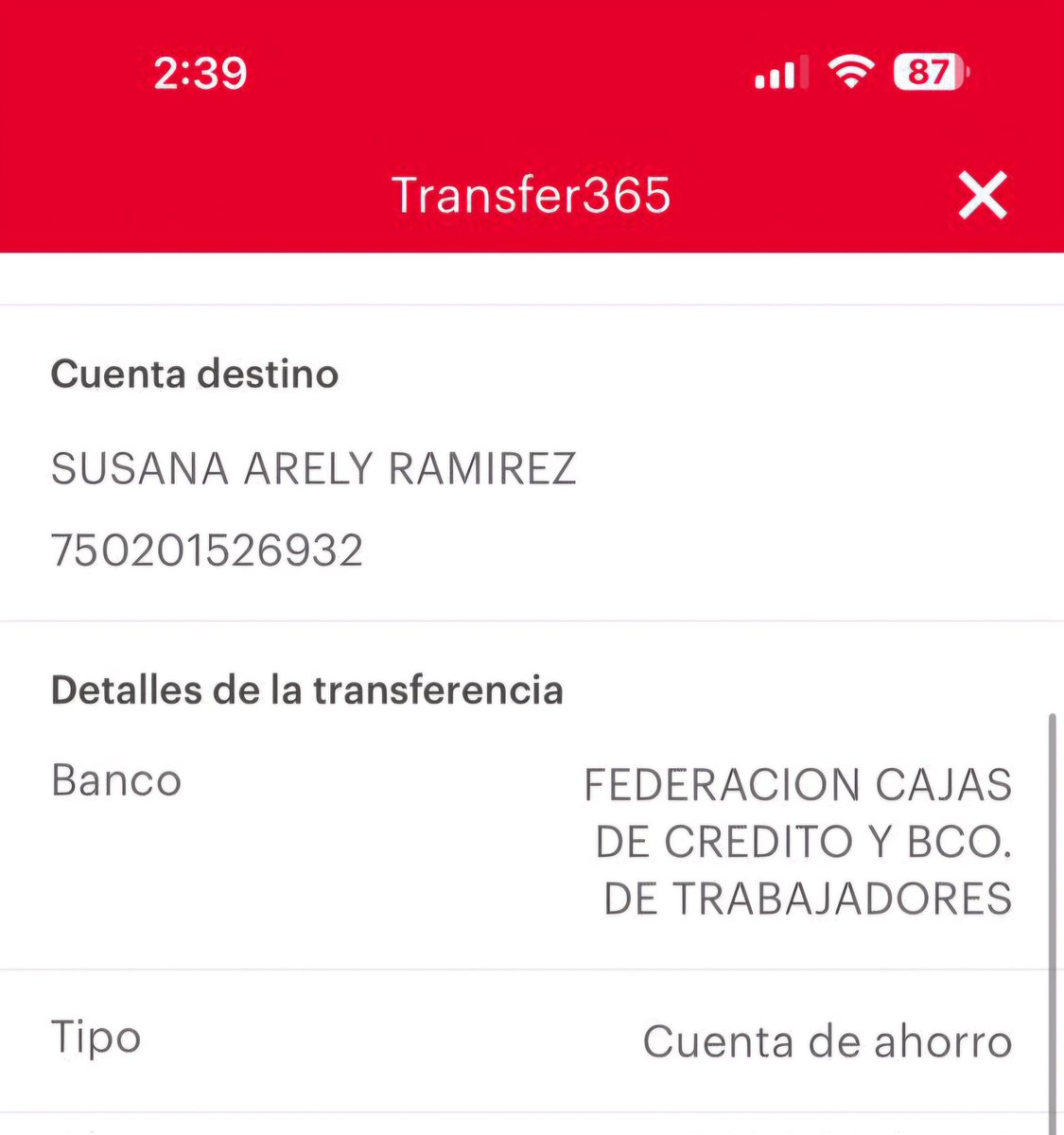 FattyAbarca's tweet photo. Este día hace como 1 hora hackearon la cuenta de whatsapp de mi papá y están escribiendo a todos sus contactos pidiendo favores y dinero a que transfieran a esta cuenta @PNCSV quiero reportarlo y que se haga justicia. https://t.co/Q4JBDDETeP