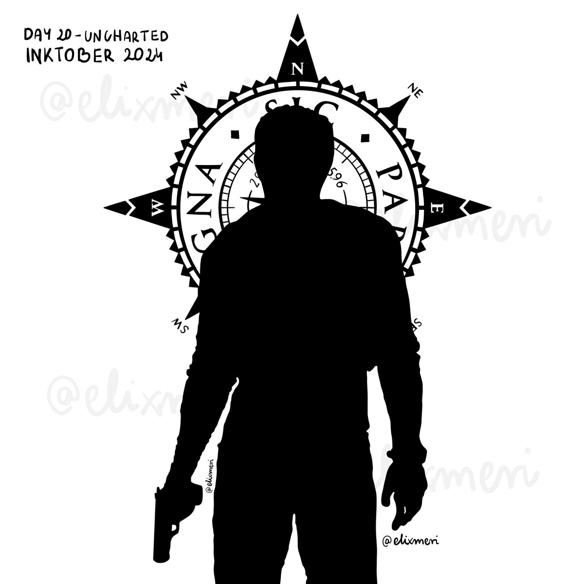 elixmeri's tweet photo. Day 20 - Uncharted 
Uncharted 4: A Thief's End
#Inktober #inktober2024 #inktober_perfectchallenge2024 #uncharted4 #digitalart https://t.co/GJZHtYEP1c