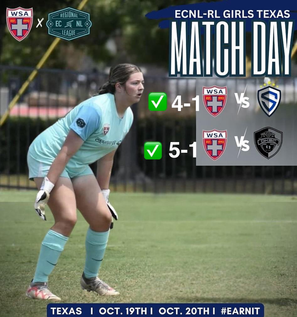 Headed home with two wins on the road! 
<a href="/50_50Pod/">The 50/50 Podcast ⚽️🎙</a> <a href="/ImCollegeSoccer/">College Soccer Truth ™</a> <a href="/ImYouthSoccer/">ECNL/GA/Recruiting/College Soccer</a> <a href="/TopPreps/">TOP PREPS - Free Sports News, Videos & Information</a> <a href="/PrepSoccer/">Prep Soccer ⚽️</a> <a href="/TopDrawerSoccer/">TopDrawerSoccer</a> <a href="/SoccerWSA/">WSA Soccer Club</a> <a href="/EliteSoccerPlay/">EliteSoccerPlayers.com</a> <a href="/TheSoccerWire/">SoccerWire</a> @ECNLTexas <a href="/ECNLgirls/">ECNL Girls</a> <a href="/girlssoccernet/">Girls Soccer Network</a>  <a href="/WSOCRecruits/">WSOC Recruits</a>
