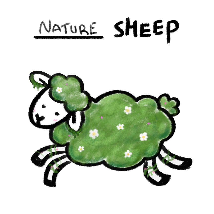 areplole's tweet photo. @MagentaSnail happy little green sheep ! https://t.co/iV0RufDmP9